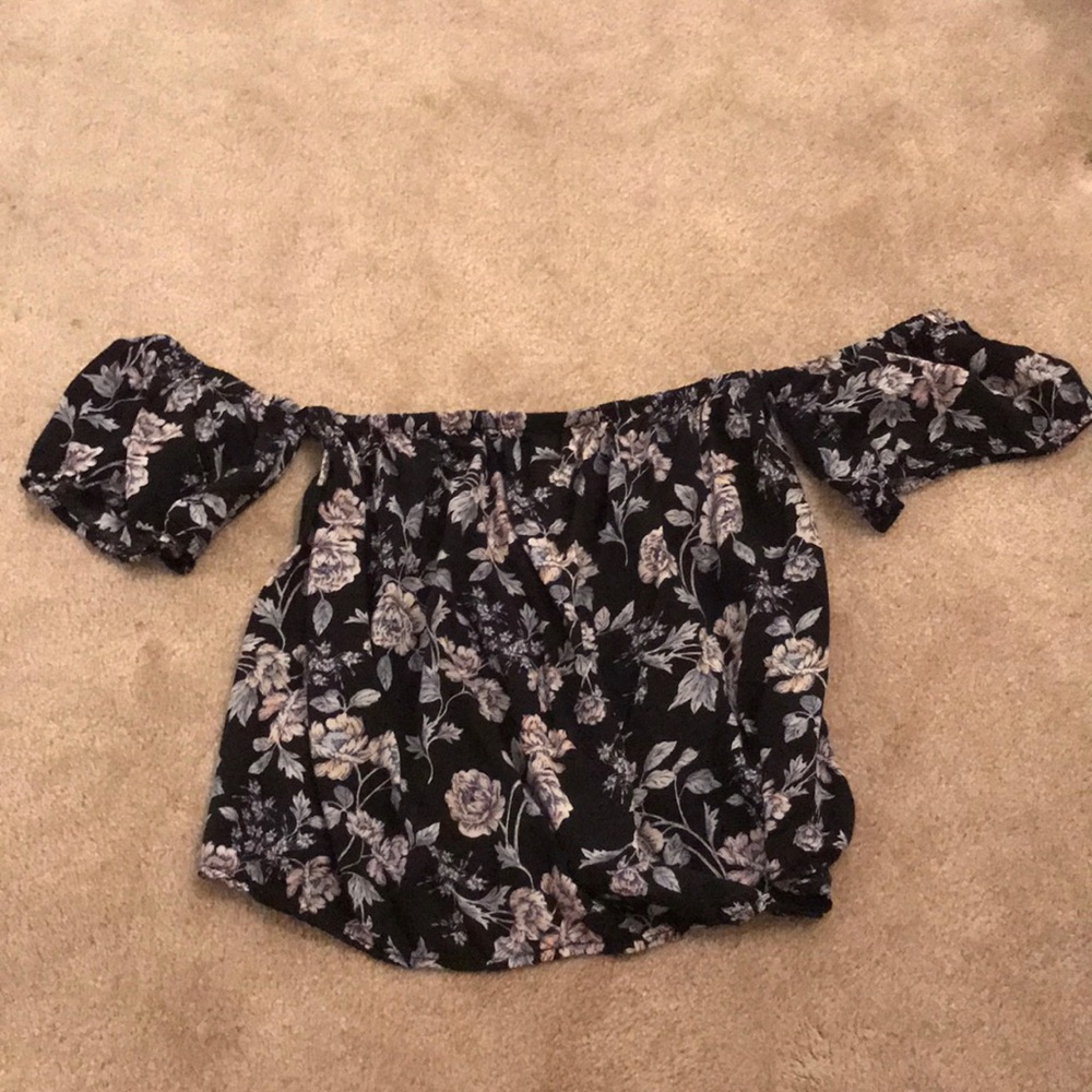 Floral off the shoulder top